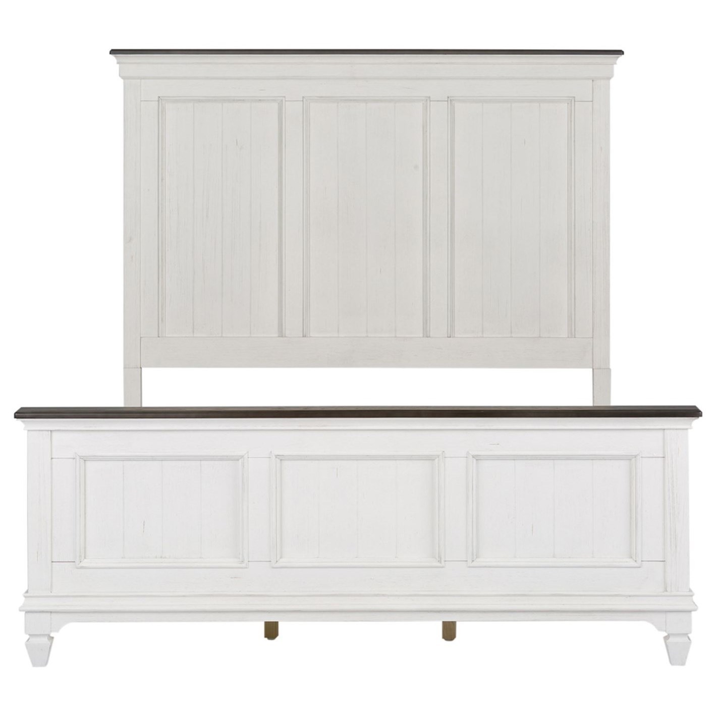 Allyson park wire brushed white panel outlet bedroom set